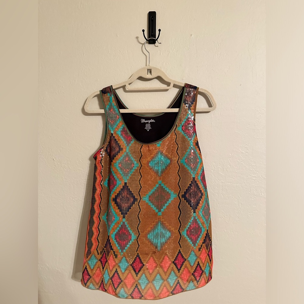 Rodeo sequin sleeveless top